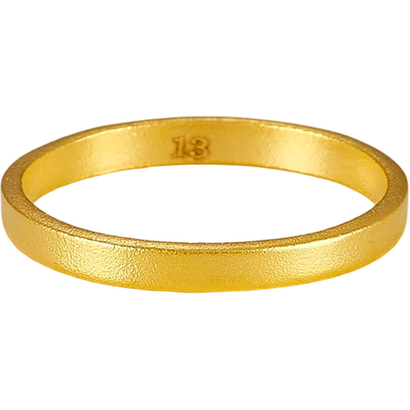 Chinese gold 999 solid gold ring aperture ring plain ring for men and women couples birthday and holiday gifts recommended