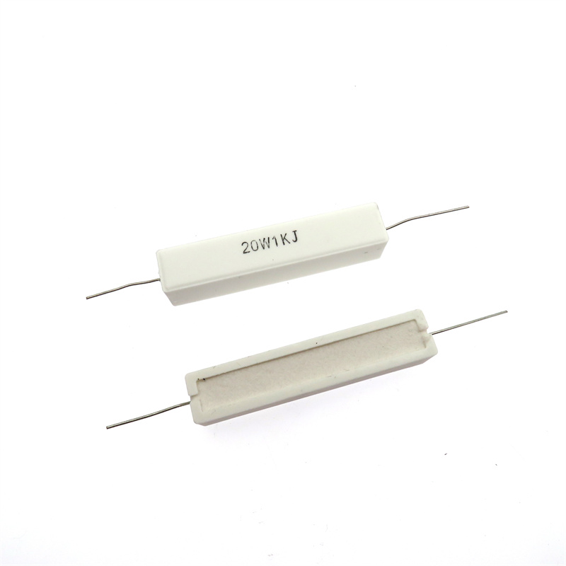 卧式水泥电阻 20W 3.6R 3.9R 4.7R 5R 5.1R J 欧 3R6 3R9 4R7 5R1 - 图0