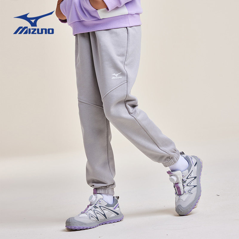 Mizuno美津浓儿童卫裤秋冬加绒保暖男童女童中大童运动裤束脚长裤 美津浓童实拍商品图