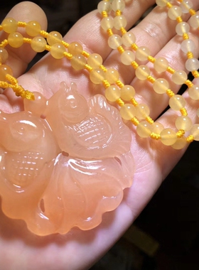 金丝玉双鱼玉佩挂件情侣礼物饰品