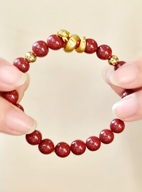 朱砂蛇手链女生手串简约吉祥配饰