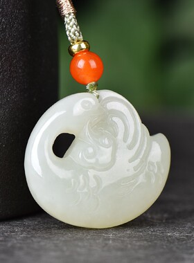 和田玉天鹅挂件吊坠男女项链配饰