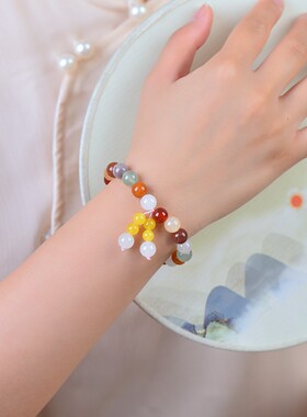 精致彩宝手串女生高级感饰品礼物