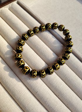 天然玛瑙钱多多手串男款手链女生情侣同款玉佩饰品配饰高级感礼物