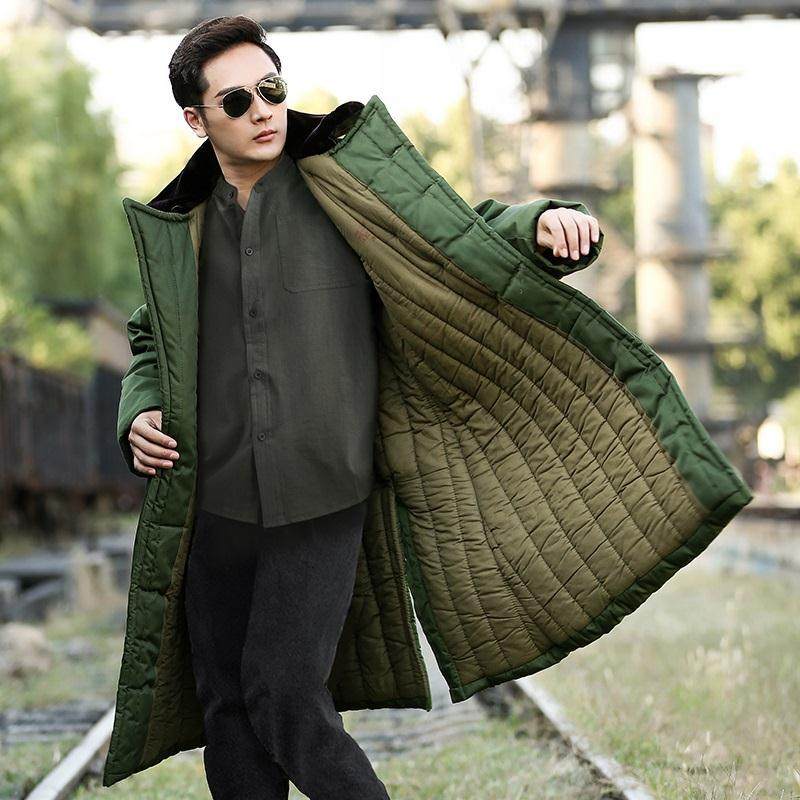 大学生潮流军绿棉大衣加厚男女长款冷库劳保防寒工作服东北大棉袄,淘宝优惠券,粉丝福利购,淘宝优惠卷