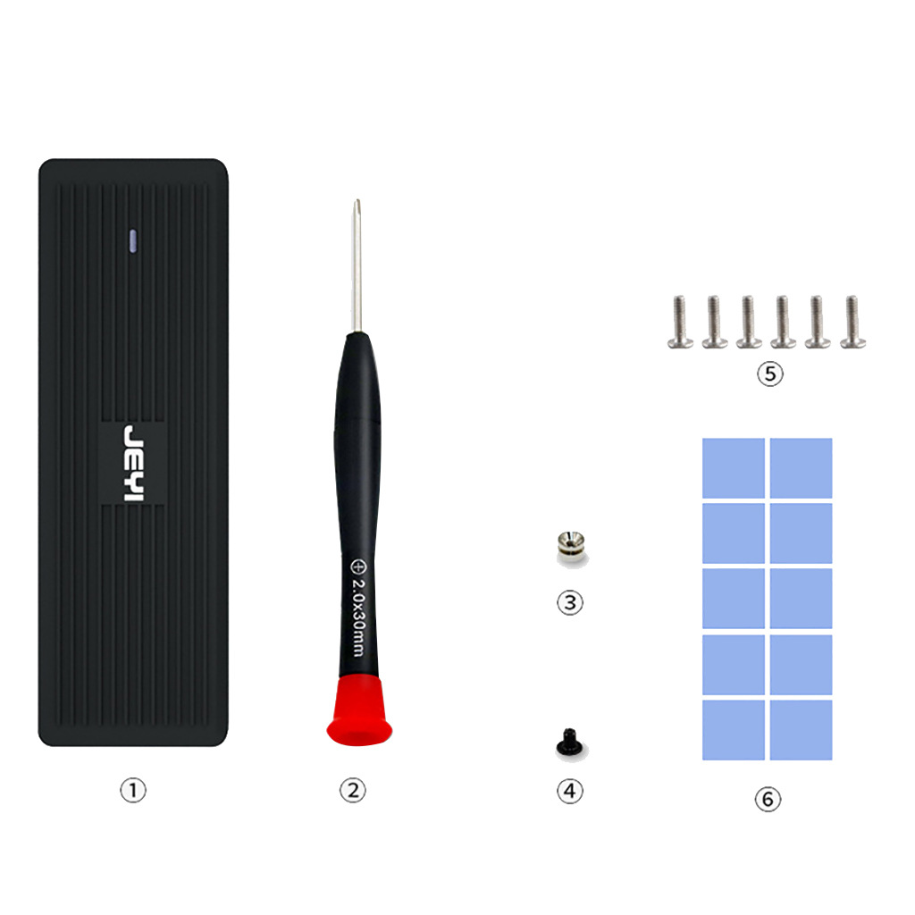 M3nvme硬盘盒 typec usb32 gen2 20g高速m2硬盘外接盒pcie - 图2