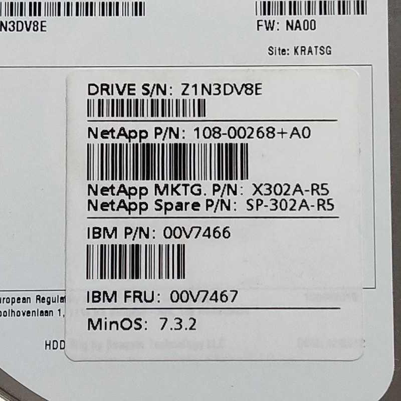 NetApp希捷X302A-R5 00V7466 00V7467 108-00268 ST1000NM0011 - 图0
