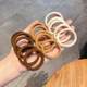 Seamless hair band, high elastic rubber band, hair tie for adults, thick hair rope, women's hair tie, Korean simple headband jewelry