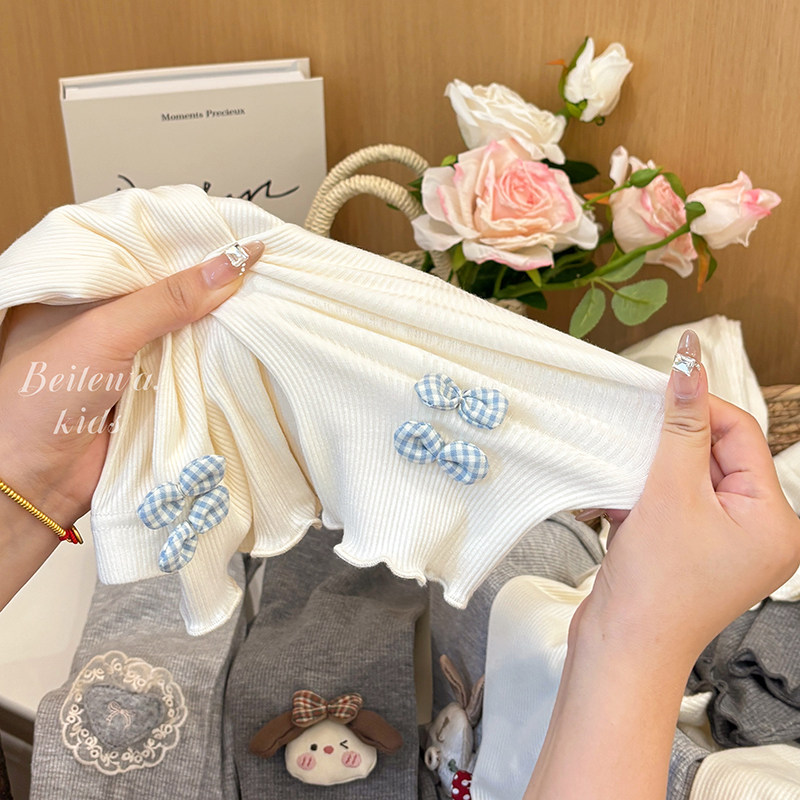 女童秋季新款甜美可爱打底裤女宝学院风时尚薄款休闲裤子可外穿潮,淘宝优惠券,粉丝福利购,淘宝优惠卷