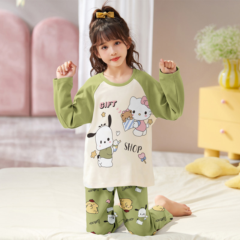 买一送一儿童长袖睡衣春秋季小女孩宝宝库洛米美乐蒂女大童家居服,淘宝优惠券,粉丝福利购,淘宝优惠卷