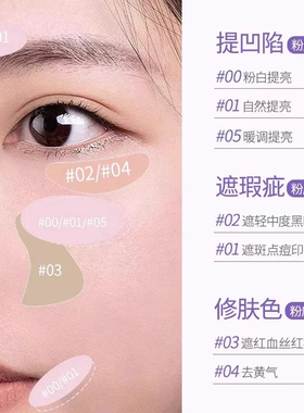 明星同款！水丝绒遮瑕液高光提亮液遮盖泪沟斑点黑眼圈提亮面部