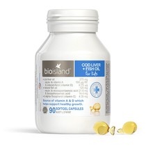 (24 05) Bio Island baby fish liver oil capsule 90 grain bottle