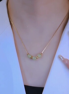 三生三世和田玉项链女新中式