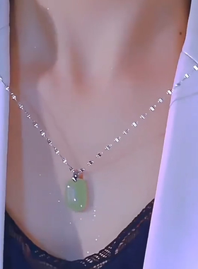 新中式平安无事牌项链久戴不掉色