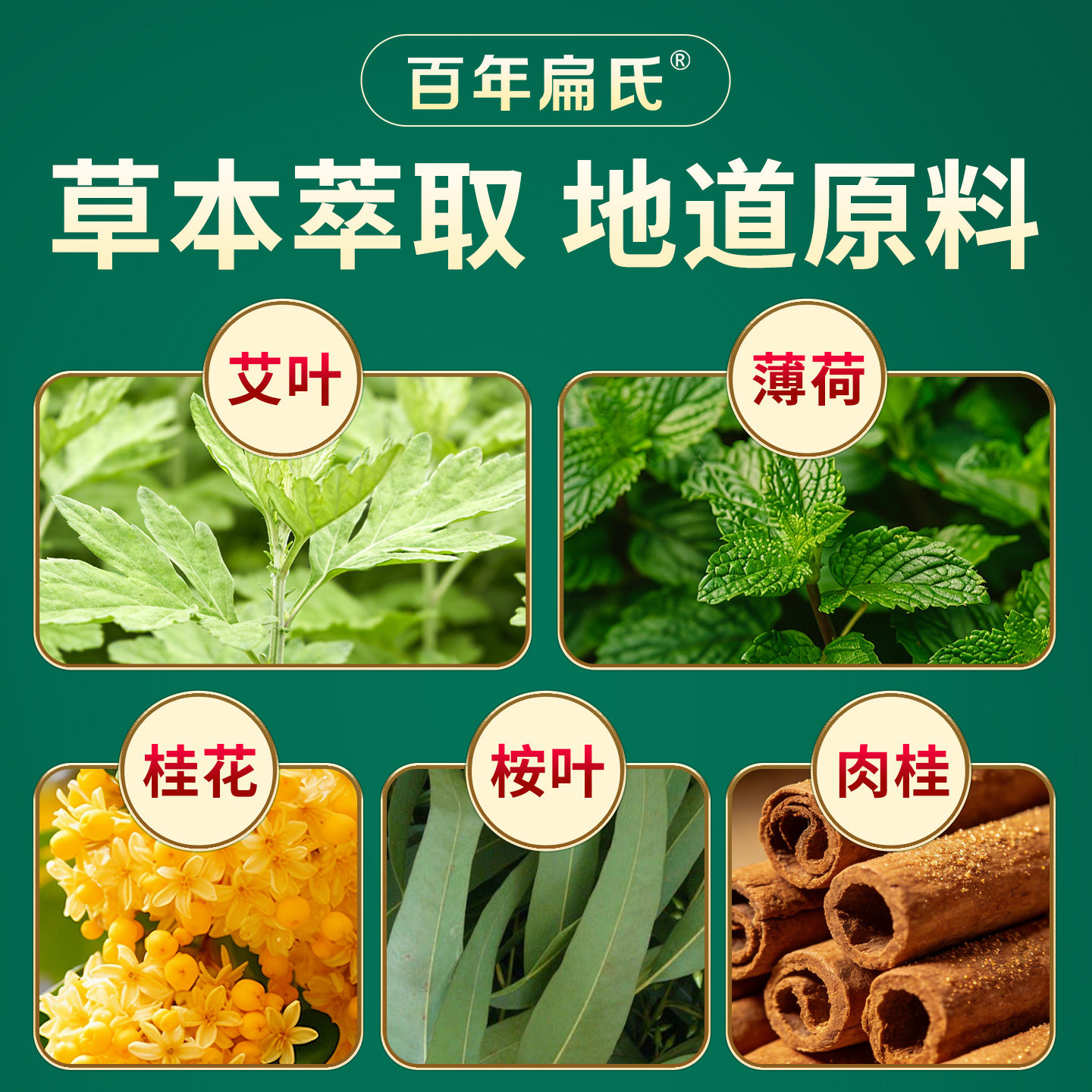 百年扁氏艾草肩周贴颈椎膏贴肩颈蕲艾草叶艾灸肩周帖