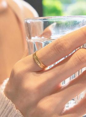 HIBAO喜小宝好运龙鳞纹戒指