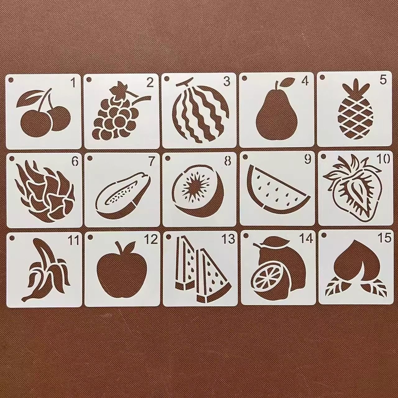 水果蔬菜系列小号画尺手账镂空花边校园儿童涂鸦多种镂空绘画模版,淘宝优惠券,粉丝福利购,淘宝优惠卷