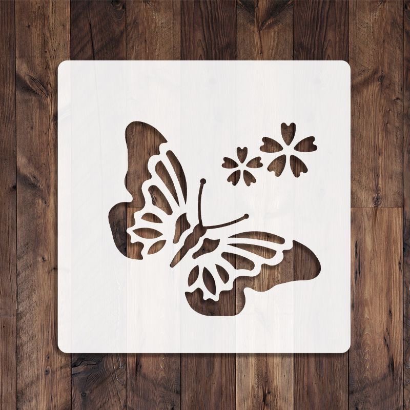 绘画蝴蝶套装可重复使用手抄报模板 diy扇子刺绣蜡染镂空图案模板,淘宝优惠券,粉丝福利购,淘宝优惠卷