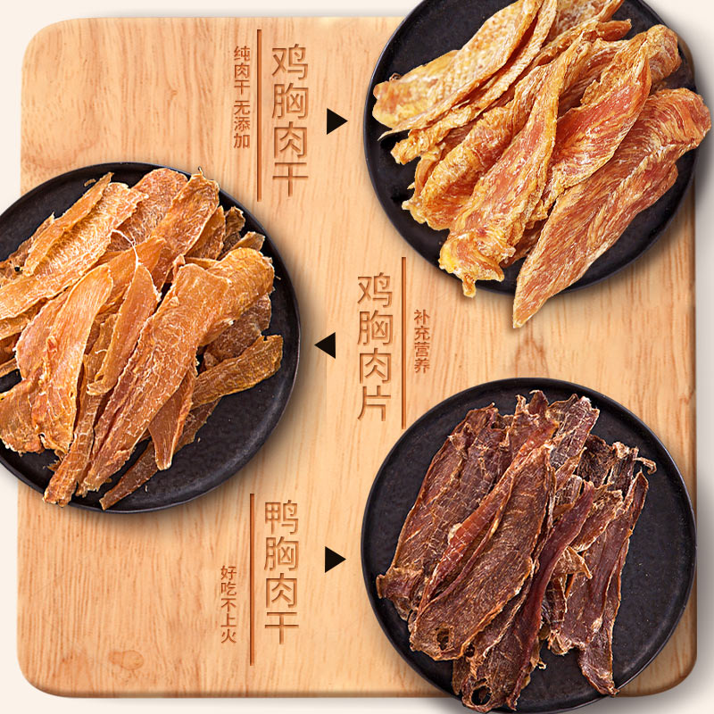 狗狗零食鸡肉干鸡胸180g大包装磨牙营养高蛋白金毛柯基训犬奖励