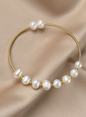 伊灿法式天然淡水巴洛克珍珠手镯