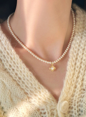 伊灿日韩高亮珍珠项链女气质