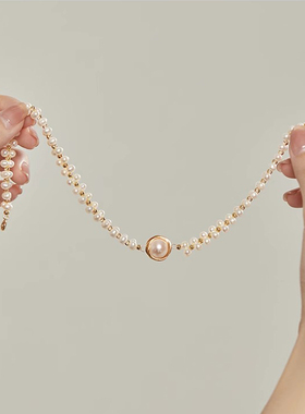 伊灿满天星珍珠项链女夏