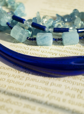 二梦三青【菲利普的安魂饮】多层天然石项链女时尚毛衣链复古百搭