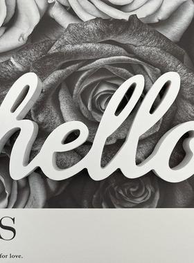 OknanaHome桌面字母小摆件 ins风床头柜书桌装饰儿童房间摆设品房