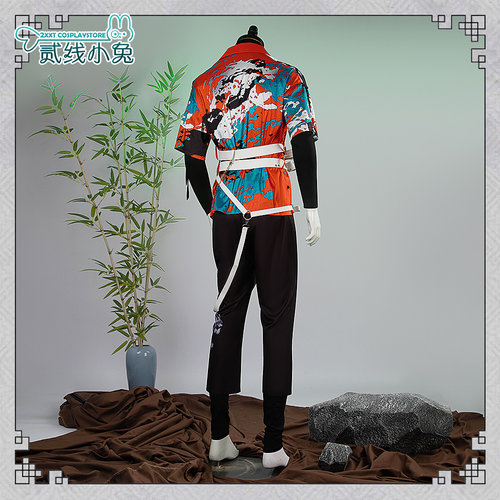 二线小兔虚拟主播彩虹社cos服3SKM魁星cosplay衣服魁星衣服 - 图2