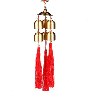聚缘阁铜铃铛挂件黄铜风铃挂饰汽车挂件吊坠店铺开门提醒门铃铛