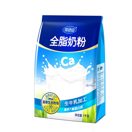 完达山全脂奶粉1kg*2学生青少年女士中老年高钙成人营养早餐奶粉 - 图2