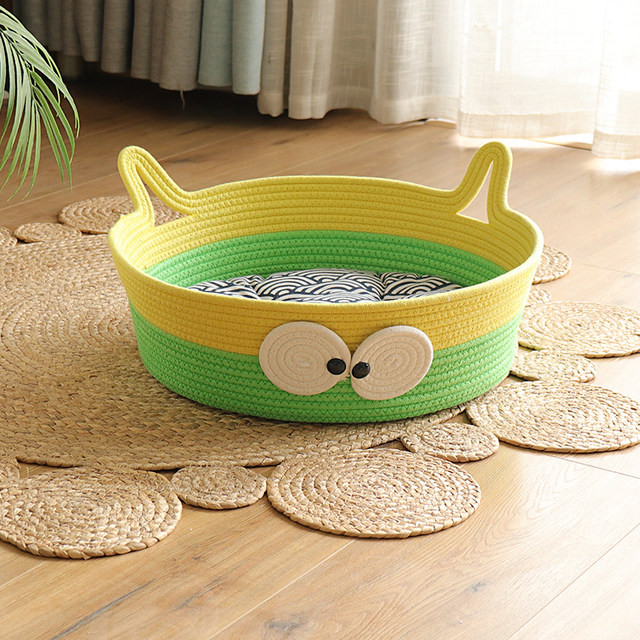 Warm winter woven cat nests are universally washable in all seasons