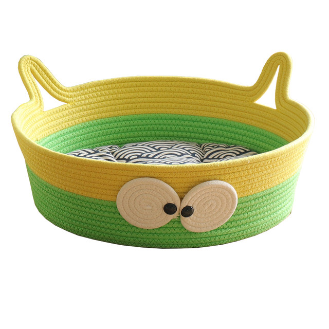 Warm winter woven cat nests are universally washable in all seasons