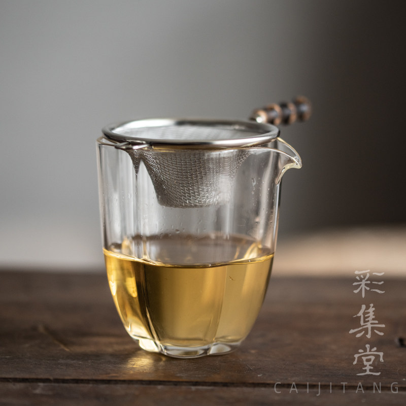 彩集堂 紫竹手柄茶滤 细腻茶漏斗过滤器复古风精密滤网茶道零配,淘宝优惠券,粉丝福利购,淘宝优惠卷