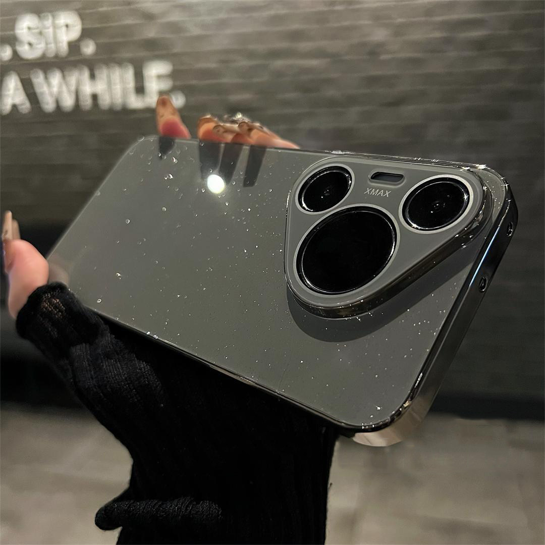 轻奢满天星闪粉电镀玻璃适用华为pura70手机壳70pro带镜头膜ultra,淘宝优惠券,粉丝福利购,淘宝优惠卷