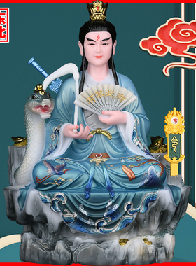 常家爷常夫人常天龙蛇柳娘娘摆件