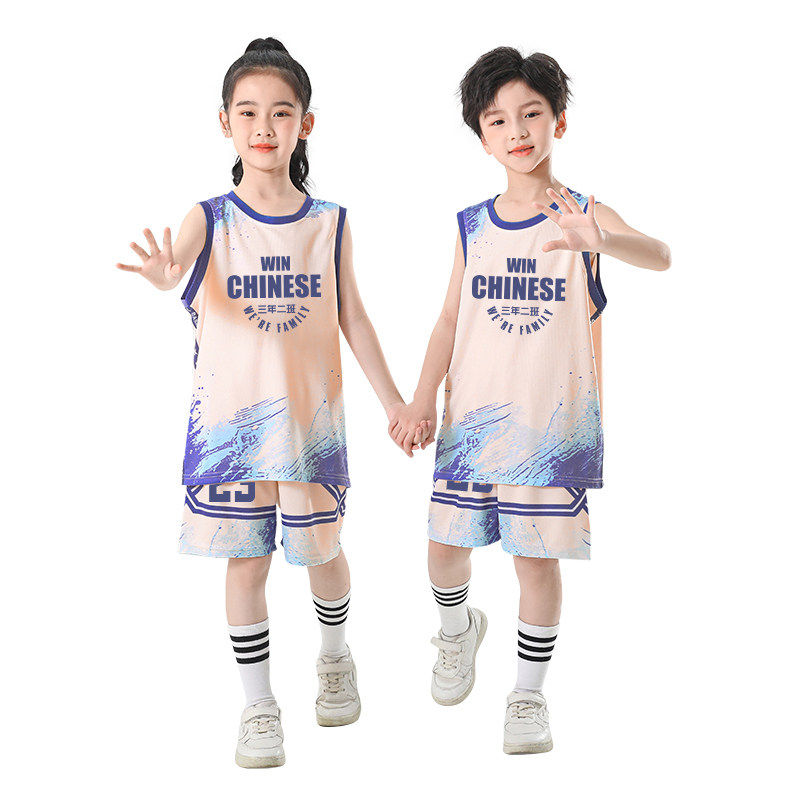 儿童篮球服套装男女定制运动训练服学生夏季比赛队服订制球衣印字 - 图3