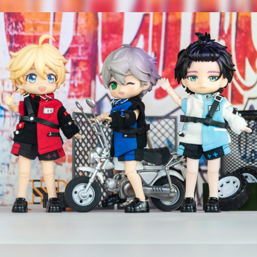 ob11娃衣 酷酷日常拼色套装 12分娃衣bjd娃娃衣GSC素体ufdoll ymy - 图2