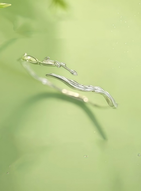 蓝桉与鸟手镯女款高级感百搭轻奢