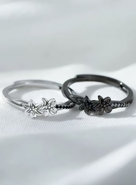 百合闺蜜对戒小众高级感学生党