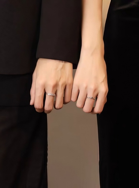 玫瑰火焰情侣戒指超好看独特漂亮