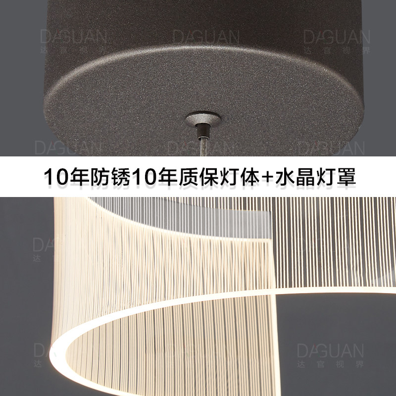 现代简约轻奢餐厅吊灯创意个性艺术新款设计师高级感吧台造型灯具_虎窝淘