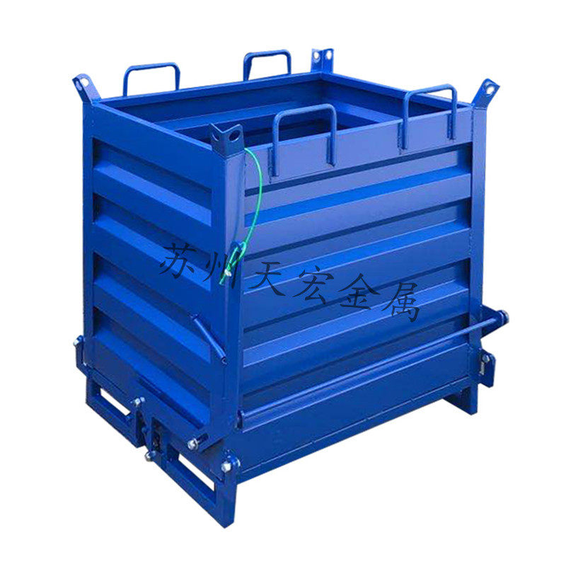 工业金属周转箱车间废料箱折叠网格零件框自卸式倒料箱铁屑收集箱,淘宝优惠券,粉丝福利购,淘宝优惠卷