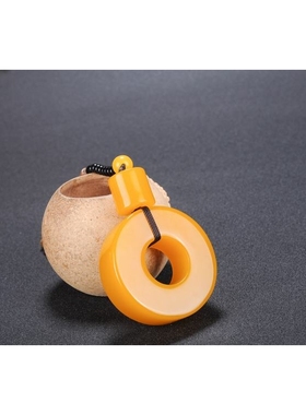 新疆和田黄玉平安扣手把件大号平安扣玉把天然彩玉手玩件把件