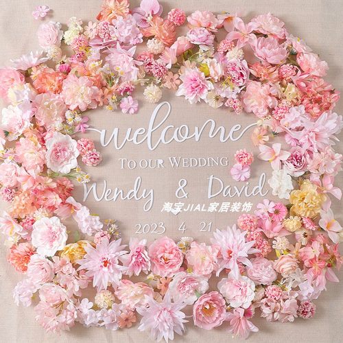 小红书悬浮花门帘环创拍照仿真花帘花瓣雨瀑布花朵场景布置装饰花 - 图2