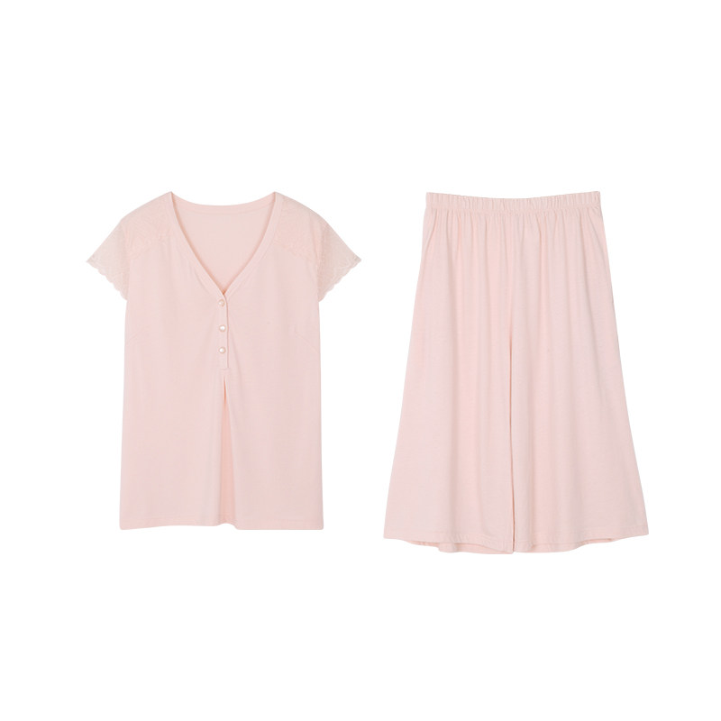 女士莫代尔5分裤可外穿简约睡衣 姵娇兰睡衣/家居服套装