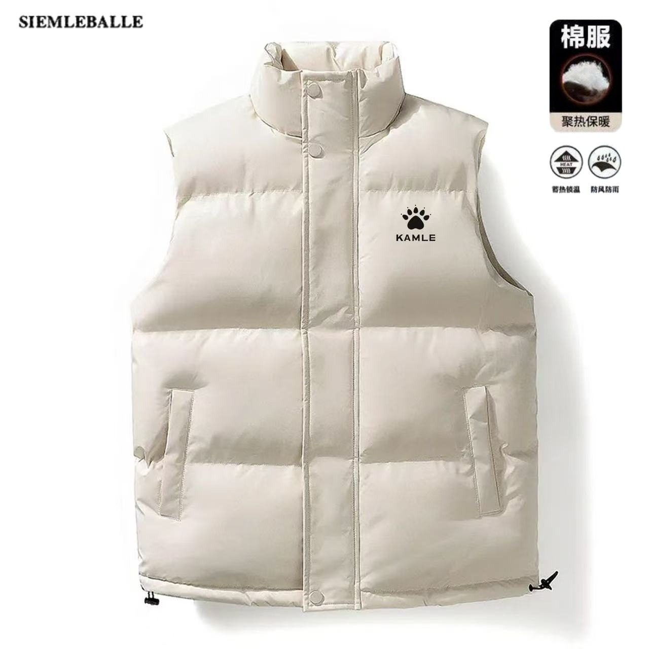 KE马甲男士秋冬季新款棉服潮女外穿背心加厚情侣男式坎肩外套,淘宝优惠券,粉丝福利购,淘宝优惠卷