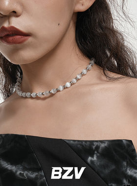时尚个性猫眼石项链BZV