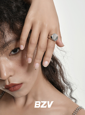 BZV金属乐队钛钢极简防掉色戒指