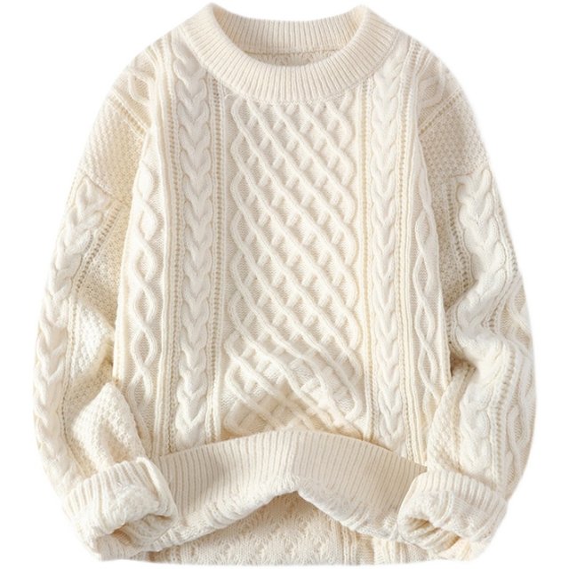 Woodpecker round-neck striped knit sweater